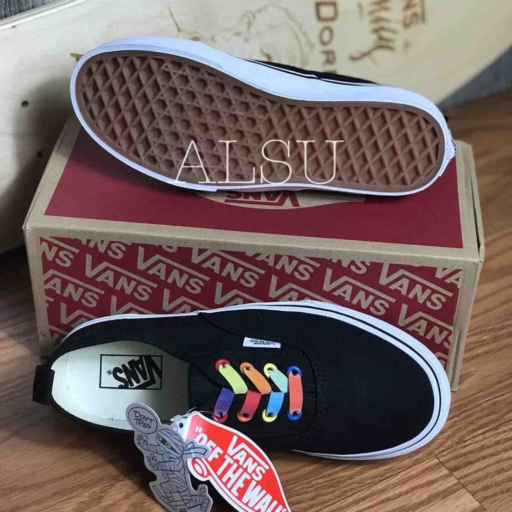 VANS Authentic Rainbow Shine Black Kid’s AUTHENTIC - Picture 2 of 8